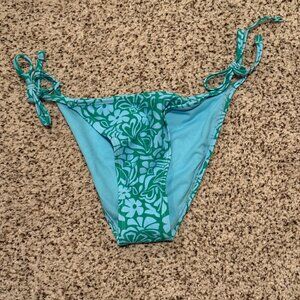 NWT Wild Fable | Floral Bralette Bikini Bottom | Green/Blue | Size: S